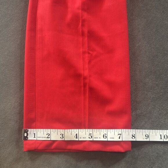 Men’s Red Slim Fit 2 Piece Prom Party Formal Suit Size 36 Jacket 32 Pants NEW - Picture 12 of 15
